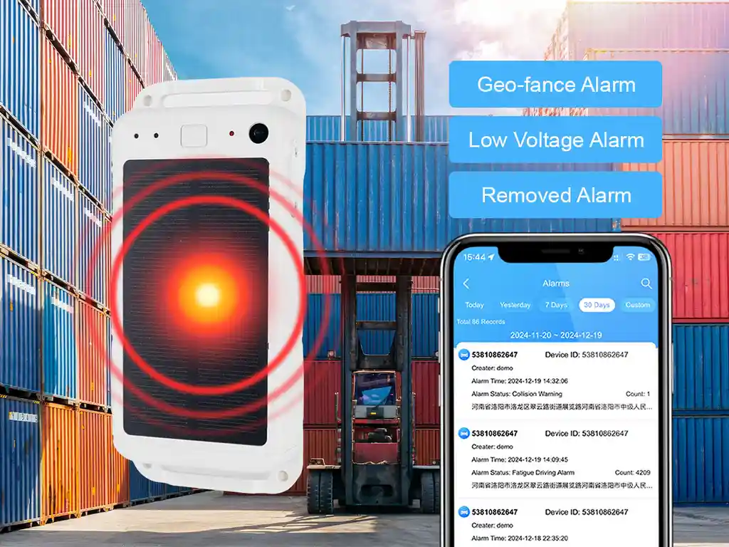 A car collision with a security lock icon, illustrating the GD09's instant event alerts and secure cloud storage.