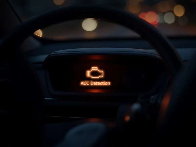 A car collision with a security lock icon, illustrating the GD09's instant event alerts and secure cloud storage.