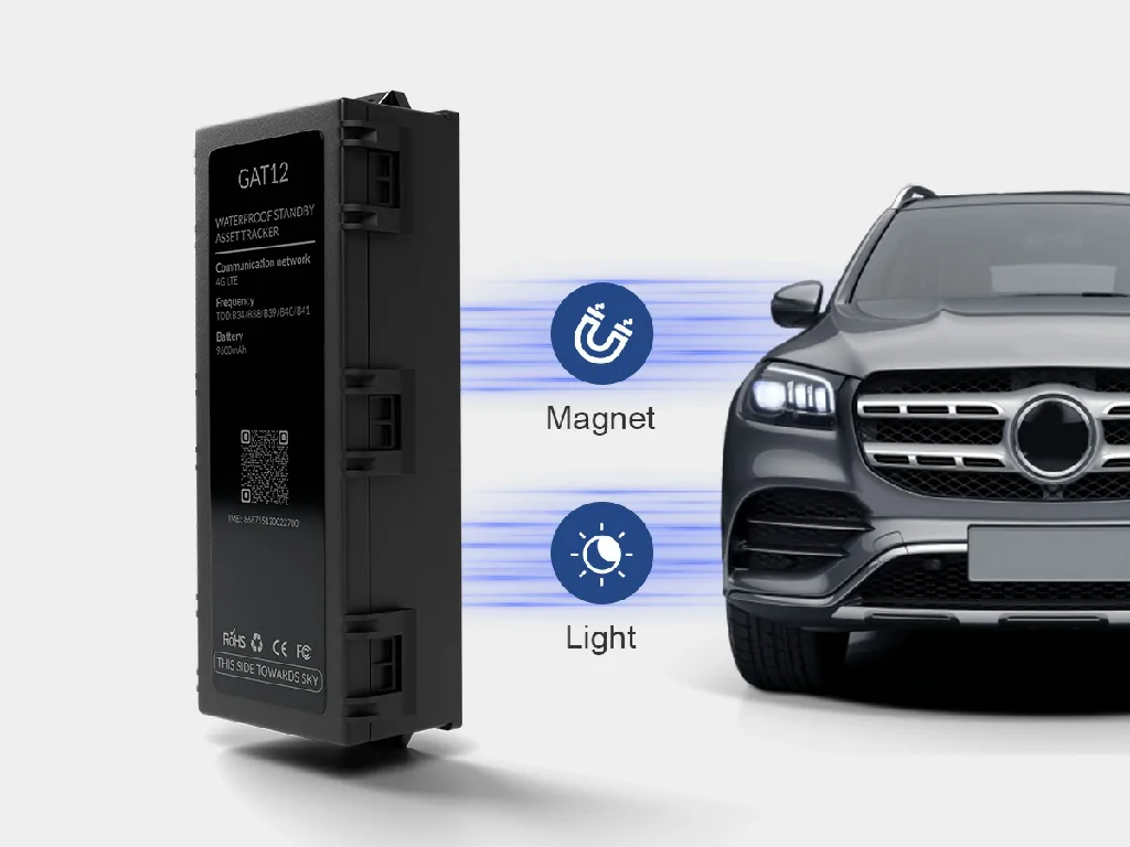 The GD09 dashcam with the Galagps app showing remote monitoring, real-time location, and track playback features.