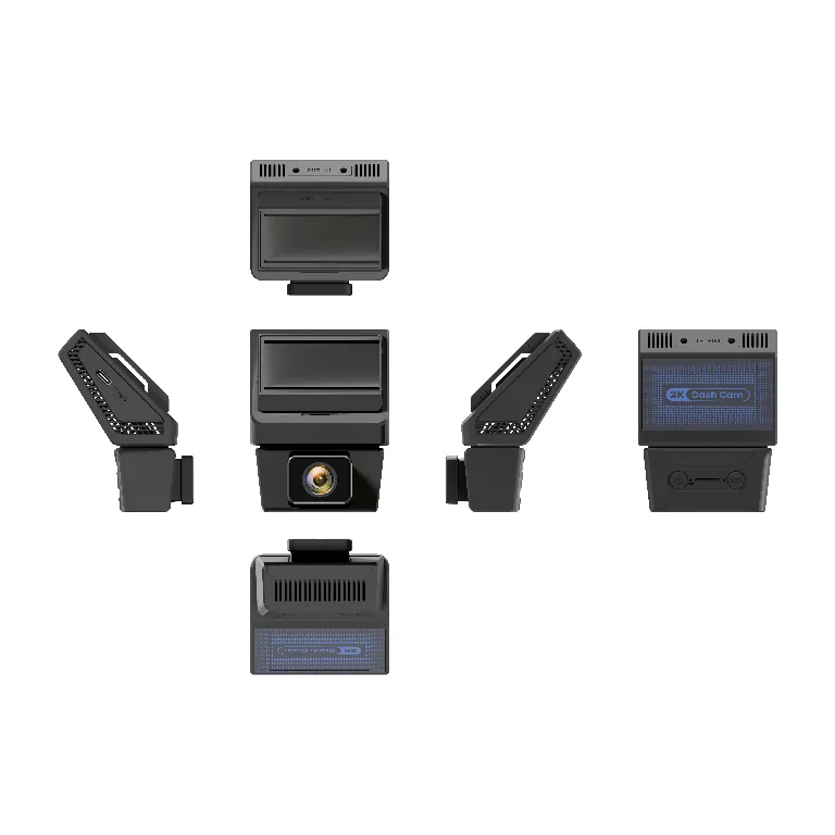 Side view of great will compact dashcam showing sleek hardware design.