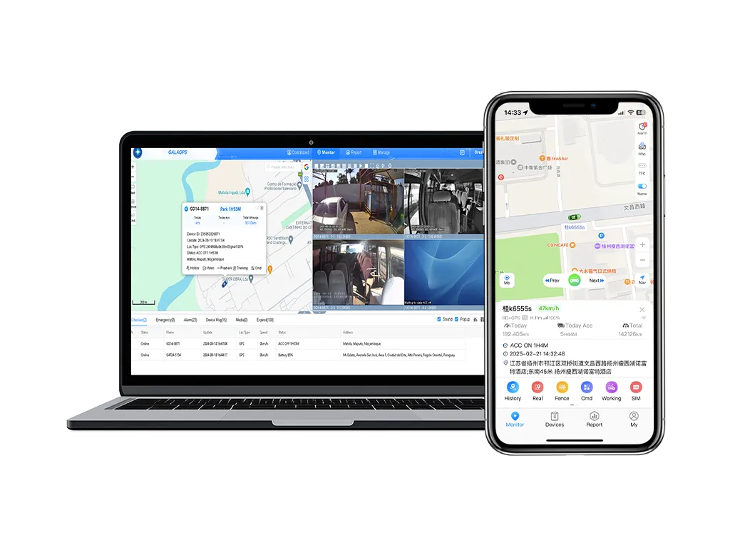 A management platform and mobile app for unified monitoring across connected devices.